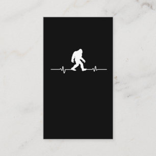 Cartão De Visita Bigfoot Heartbeat Humor Engraçado Ventilador Sasq