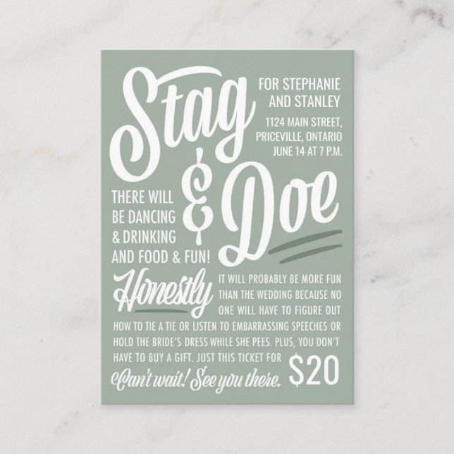 Cartão De Visita Bilhete de Arranque e Doe Honestamente (Frente)