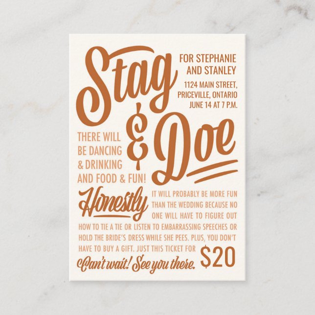 Cartão De Visita Bilhete de Arranque e Doe Honestamente (Frente)