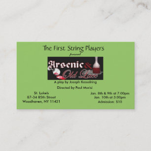 Cartão De Visita bilhetes