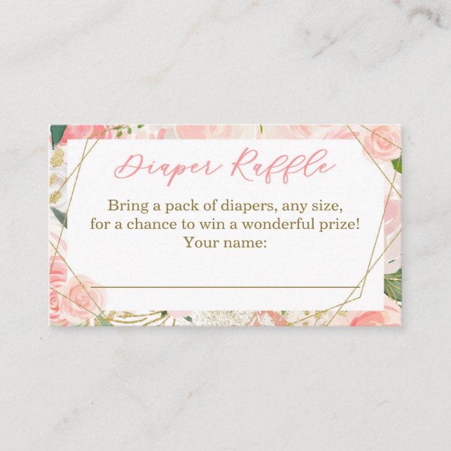 Cartão De Visita Bilhetes de Fralda Geométrica (Frente)