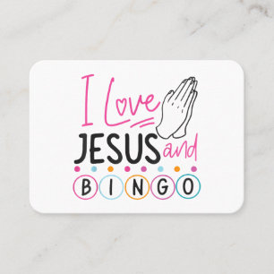 Cartão De Visita Bingo Player Jesus Faith Christian Adoro Jesus An