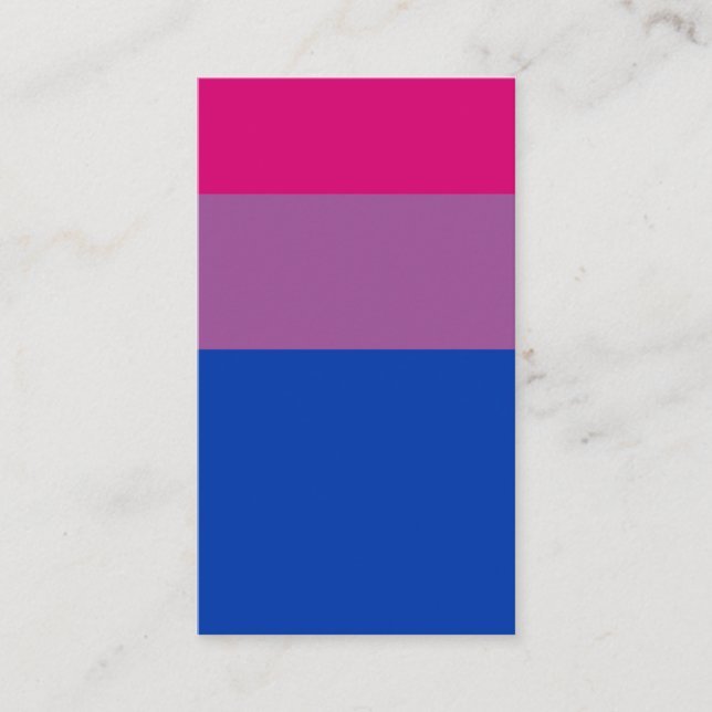 Cartão De Visita Bisexual Flag (Frente)
