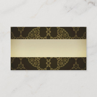 Cartão De Visita Black Lace, Black and Gold Business Cards