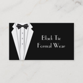 Cartão De Visita Black Tie Formal Tuxedo Business