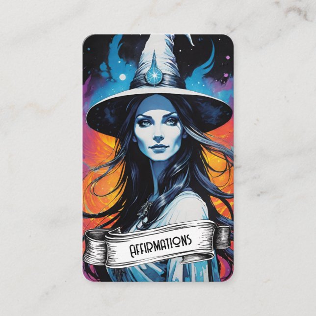 Cartão De Visita Blank Affirmation Cards (Frente)