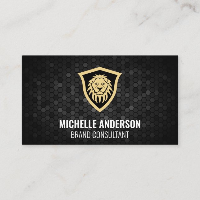 Cartão De Visita Blindagem do leão (Frente)