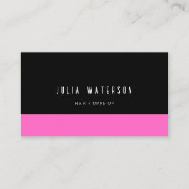 Cartão De Visita Bloco de cor retrorreflector em negrito - Rosa pre