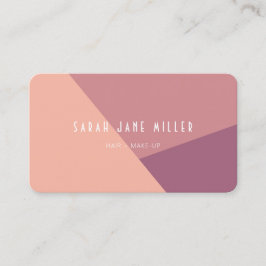 Cartão De Visita Bloco de cor Rosa Dusty - moderno