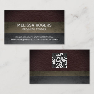 Cartão De Visita Blocos de Cores do Tablet Código QR