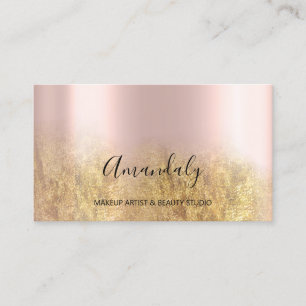Cartão De Visita Blog Beleza Makeup Artista Rosa Blush Powder Doura