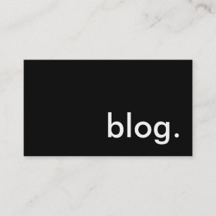 Cartão De Visita blogue.