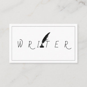 Cartão De Visita Blogueiro do escritor do poeta autor