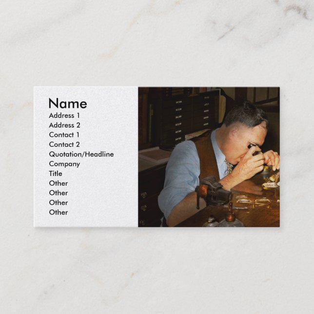 Cartão De Visita Bloqueador - O vigia de 1939 (Frente)