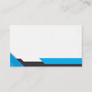 Cartão De Visita Blue and Black Square Shapes