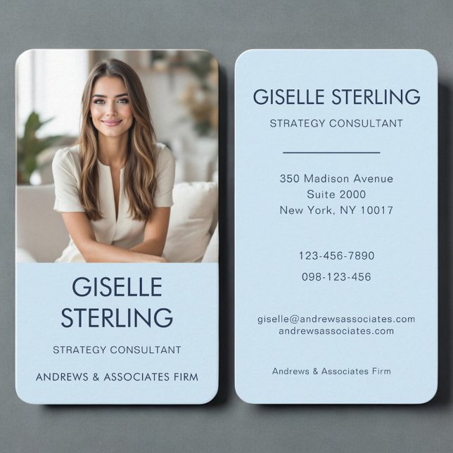 Cartão De Visita Blue Photo Professional  (Criador carregado)