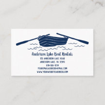 Blue Rowboat, Boat Rentals, Lago Themed