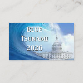 Cartão De Visita Blue Tsunami Election 2026