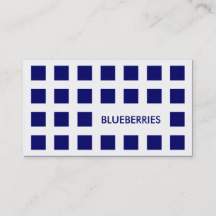 Cartão De Visita BLUEBERRIES (quadrados-modelo)