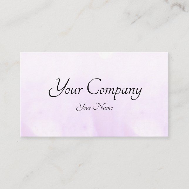 Cartão De Visita Blush Watercolor (Frente)