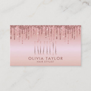 Cartão De Visita Bobby Pins Hair Stylist Hair Salon Hairdresser
