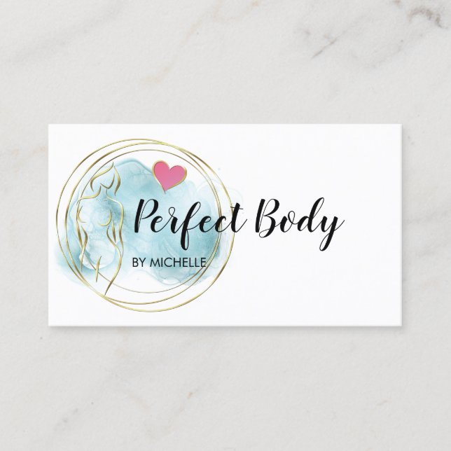 Cartão De Visita Body Sculpting Fitness Linergie Waist Trainer Busi (Frente)