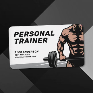 Cartão De Visita Bodybuilding & Fitness Personal Trainer