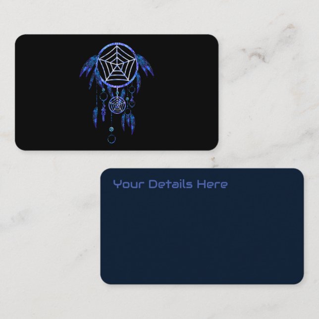 Cartão De Visita Boho Dream Catcher (Frente/Verso)
