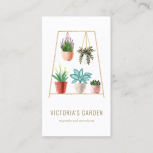 Cartão De Visita Boho Watercolor Hangings