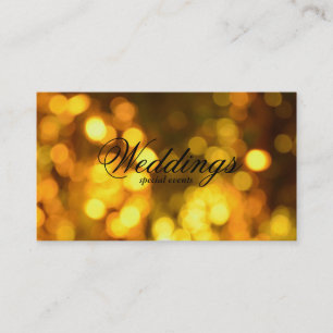 Cartão De Visita Bokeh dourado
