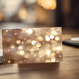 Cartão De Visita Bokeh Moderno Sofisticado Elegante