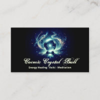 Bola de cristal azul escuro Energia Reiki Meditaçã