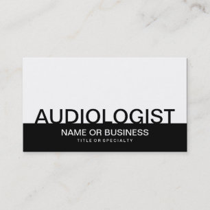Cartão De Visita bold AUDIOLOGISTA