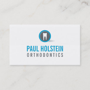 Cartão De Visita BOLD DENTIST logótipo do dente moderno pro dentári