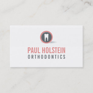 Cartão de visita BOLD DENTIST: logotipo dos dentes