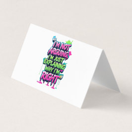 Cartão De Visita Bold Funny Cote Neon Grafite