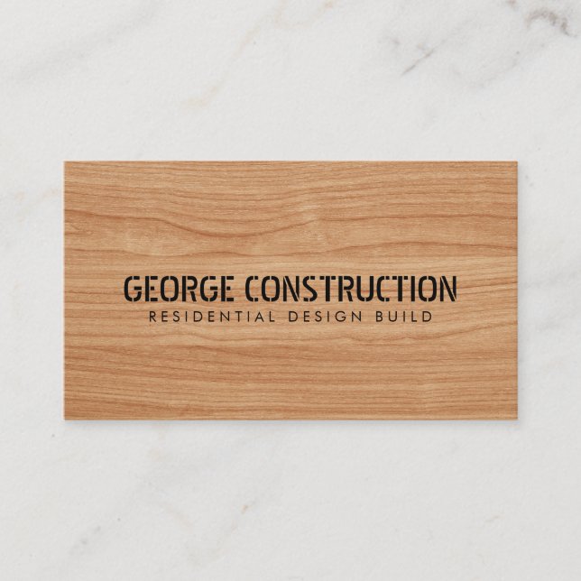 Cartão De Visita Bold Molded Construction Business QR Code (Frente)