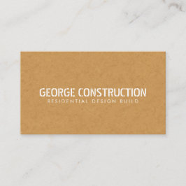 Cartão De Visita Bold Molded Construction Business QR Code