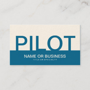 Cartão De Visita bold PILOT (cor personalizável)