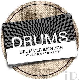 Cartão De Visita bold Verificações de DRUMS