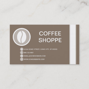 Cartão De Visita Bolha de CAFÉ