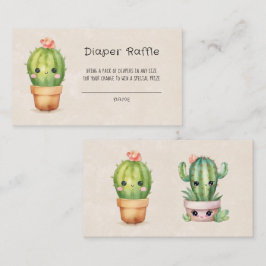 Cartão De Visita Bolhas de Tartaruga Rosa e Tebre Fralda Raffle