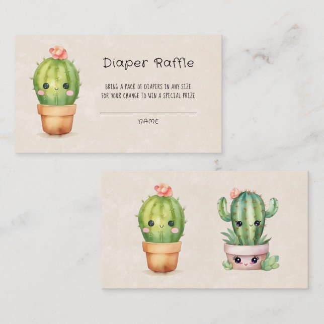 Cartão De Visita Bolhas de Tartaruga Rosa e Tebre Fralda Raffle (Frente/Verso)