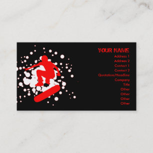 Cartão De Visita bolhas do skate: 2 tomados partido: