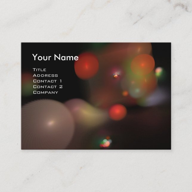 Cartão De Visita BOLHAS QUÂNTICAS MONOGRAMA Púrpura preto vibrante (Frente)