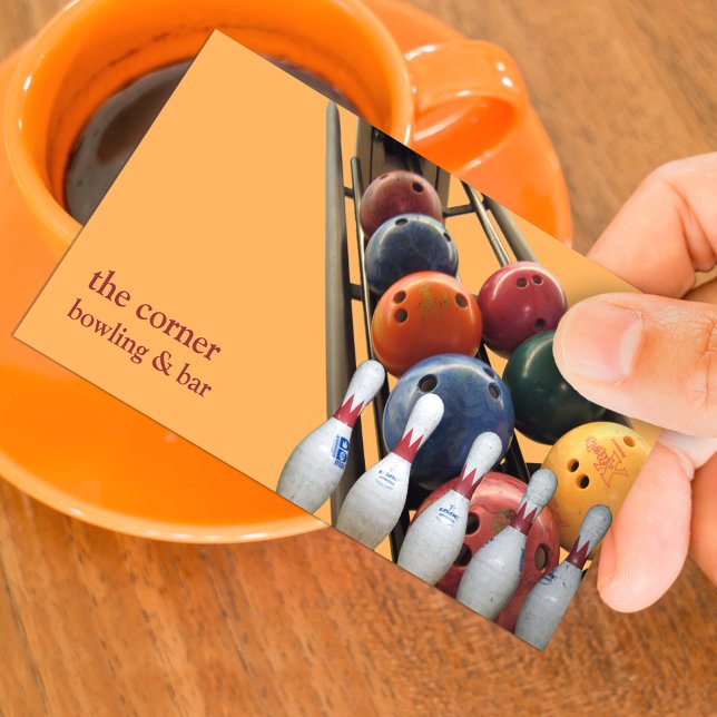 Cartão de visita boliche (Criador carregado)