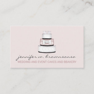 Cartão De Visita Bolo de Casamento do Planejador de Festas de anive