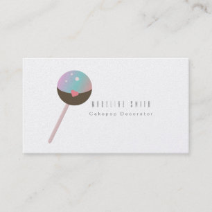 Cartão De Visita Bolo Pop Cookie Assador de Bolo Decorador Colorido
