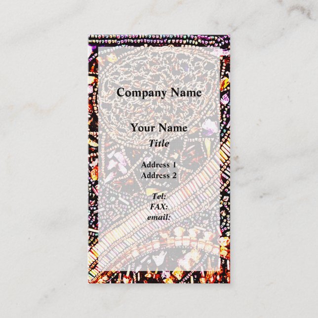 Cartão De Visita Bolsa Vitoriana Beada (Frente)