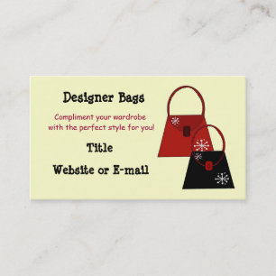 Cartão De Visita Bolsas de Designer